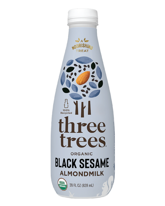 THREE TREES ORGANIC BLACK SESAME ALMOND MILK - 28oz