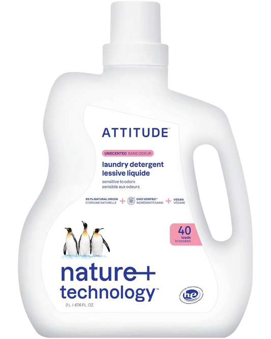 ATTITUDE UNSCENTED LAUNDRY DETERGENT