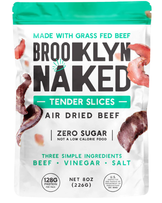 BROOKLYN NAKED - AIR DRIED BEEF - TENDER SLICES - 8OZ