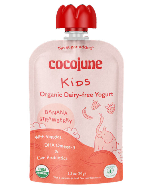 COCOJUNE BANANA STRAWBERRY YOGURT POUCH - INDIVIDUAL