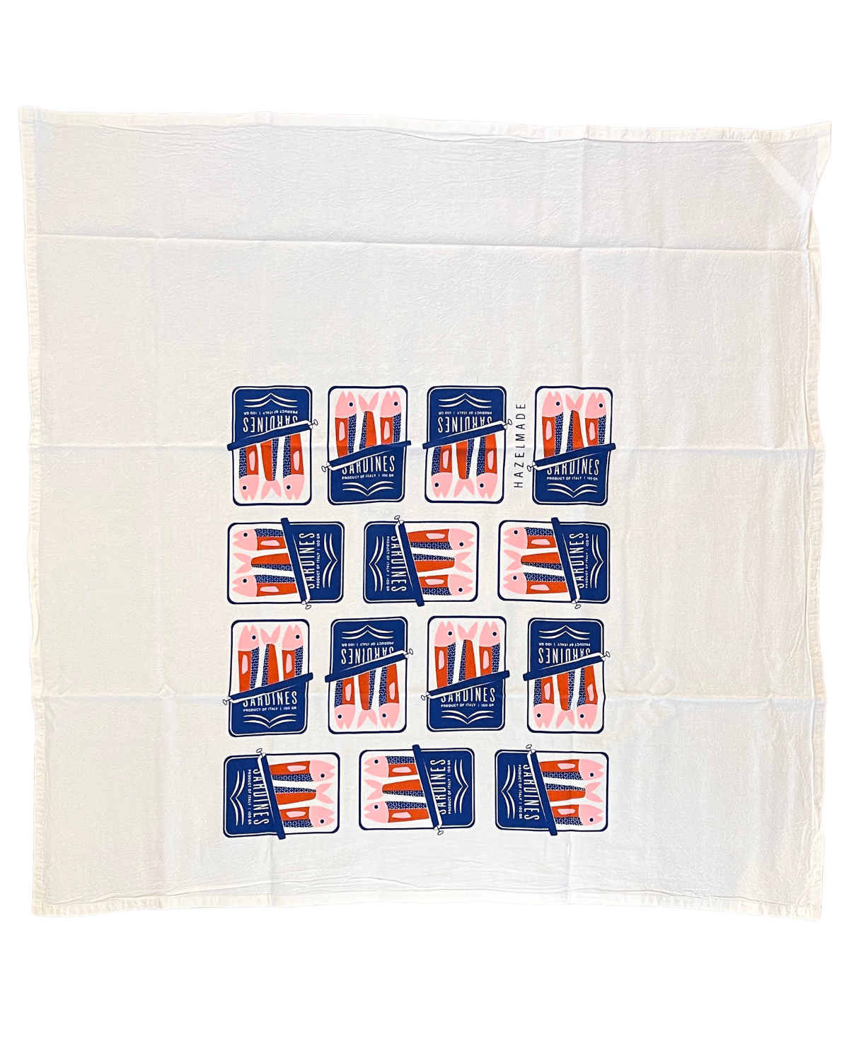 COTTON TEA TOWEL - SARDINES