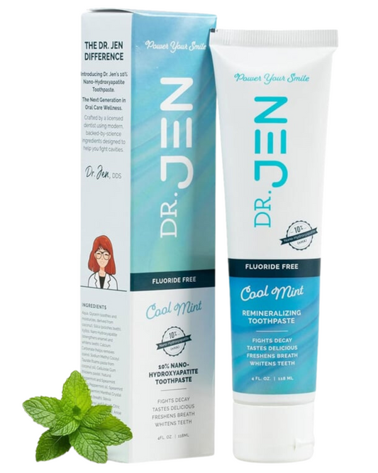 DR. JEN'S FLUORIDE FREE TOOTHPASTE - COOL MINT - 4 fl oz