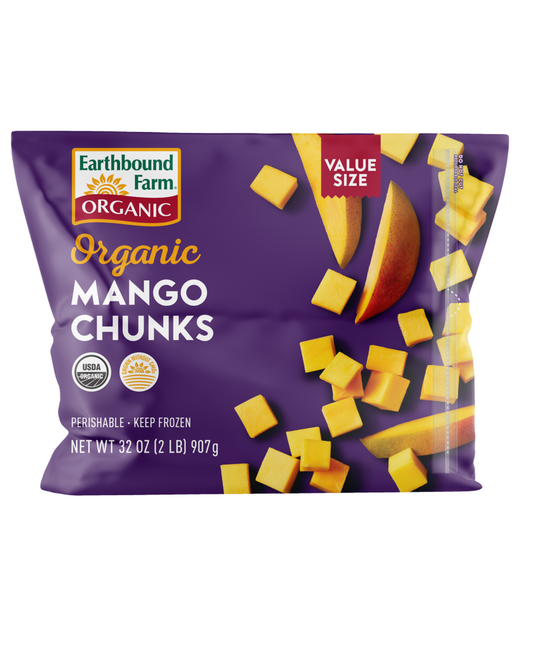 EARTHBOUND ORGANIC MANGO CHUNKS - 2LB