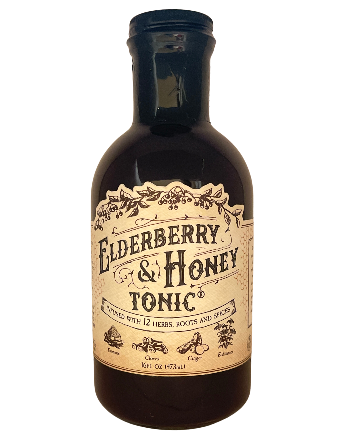 ELDERBERRY AND HONEY TONIC - 16oz