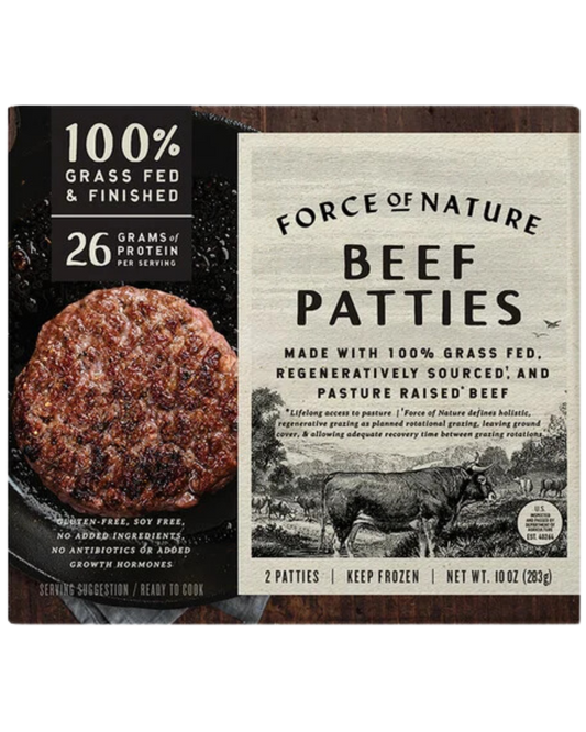 FORCE OF NATURE REGENERATIVE GROUND BEEF PATTIES