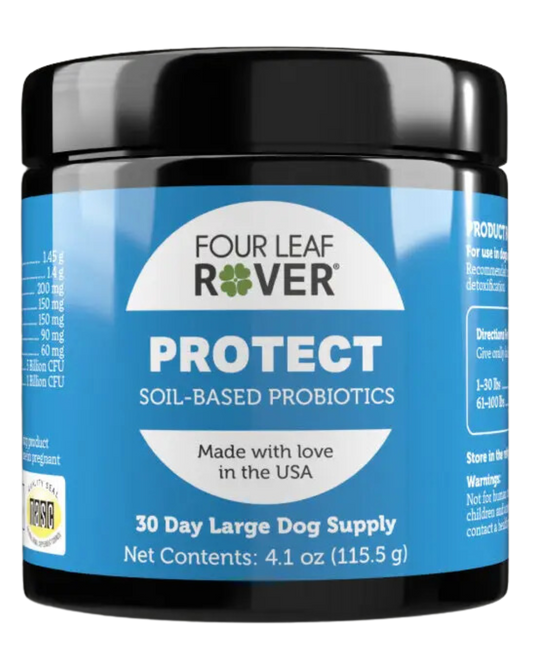 FOUR LEAF ROVER PROTECT SOIL-BASED PROBIOTIC FOR DOGS - 30 COUNT