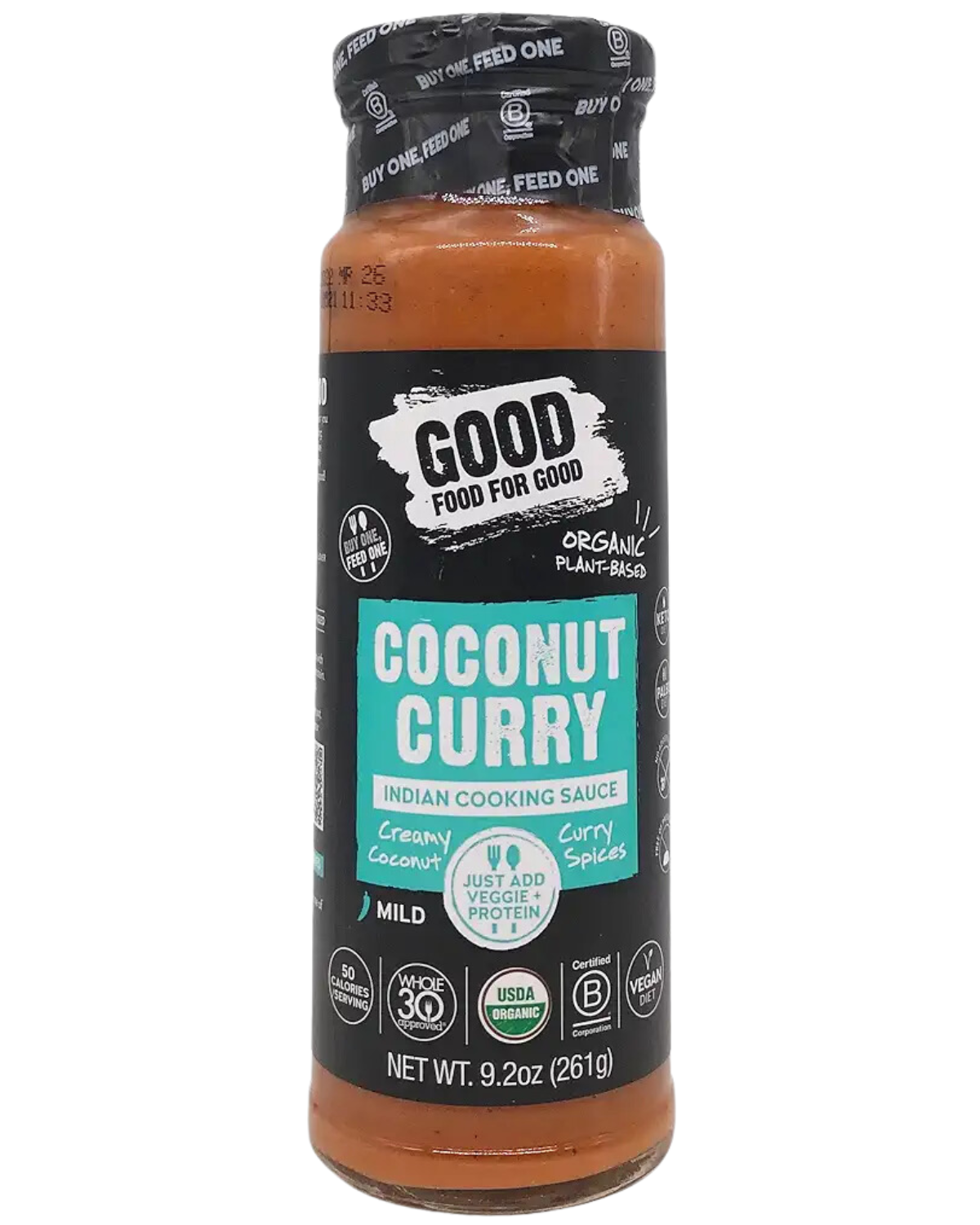 GOOD FOOD FOR GOOD COCONUT CURRY SAUCE