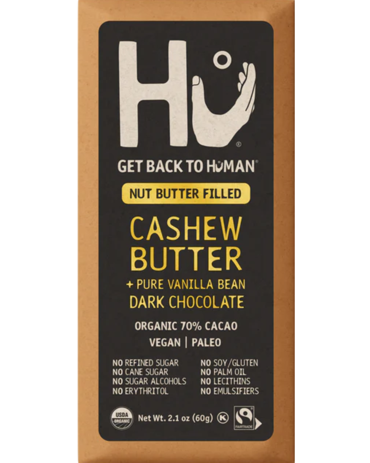 HU DARK CHOCOLATE BAR - CASHEW BUTTER - 2.1oz