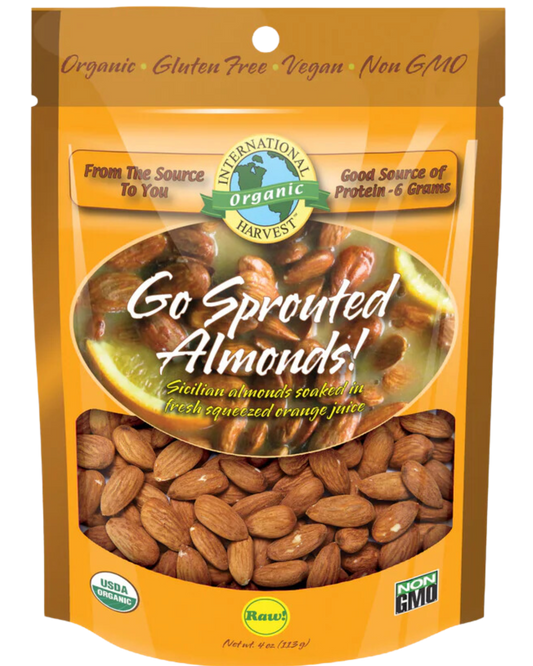 INTERNATIONAL HARVEST GO SPROUTED ALMONDS - 11oz