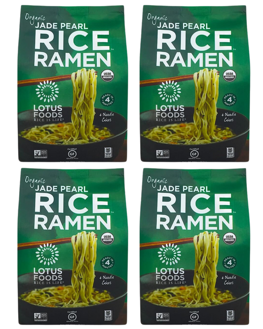 LOTUS FOODS ORGANIC JADE PEARL RICE RAMEN - 4 PACK - 10oz