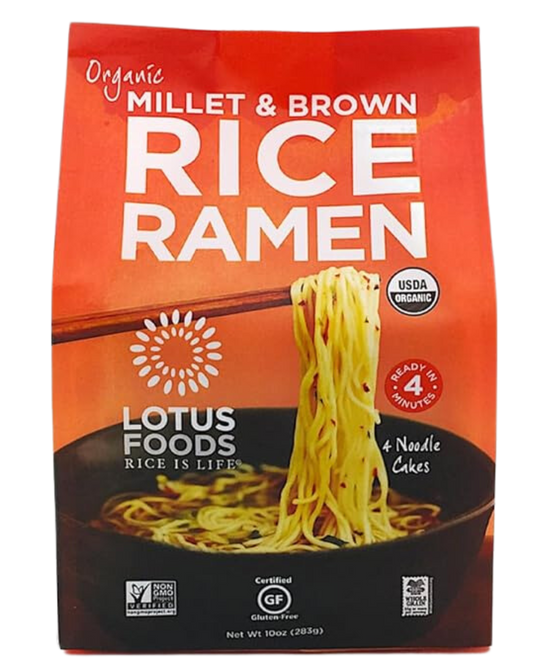 LOTUS FOODS ORGANIC MILLET & BROWN RICE RAMEN - INDIVIDUAL