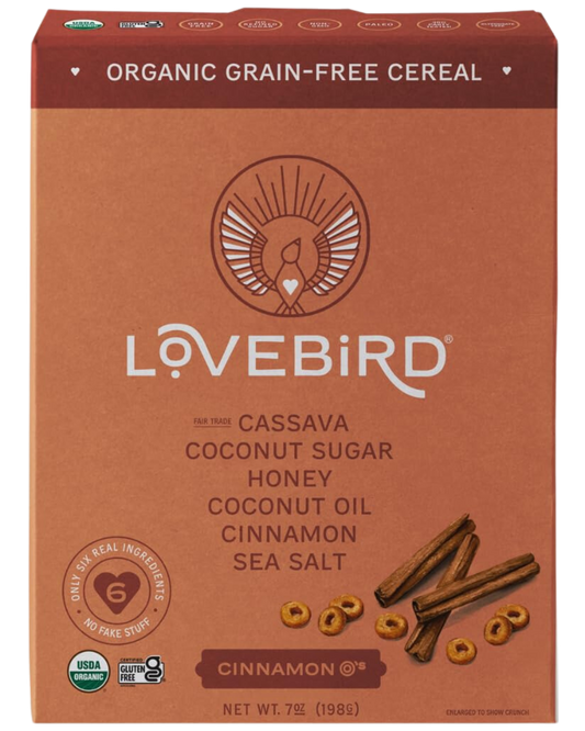 LOVEBIRD GRAIN-FREE CEREAL - CINNAMON - 7oz