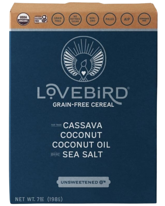 LOVEBIRD GRAIN-FREE CEREAL - UNSWEETENED - 7oz