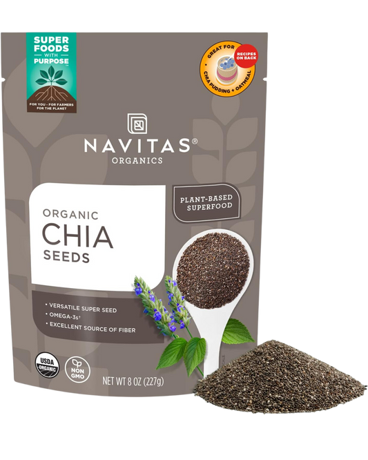 NAVITAS ORGANIC CHIA SEEDS - 8oz