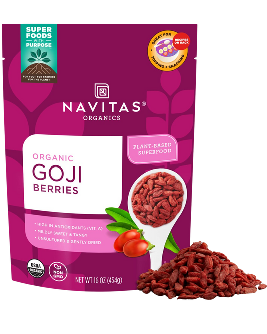 NAVITAS ORGANIC GOJI BERRIES - 8oz