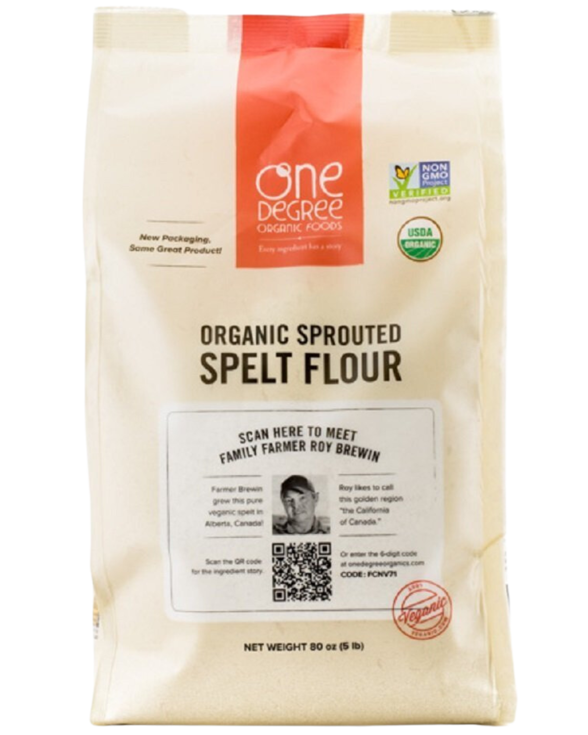 ONE DEGREE ORGANIC SPROUTED SPELT FLOUR