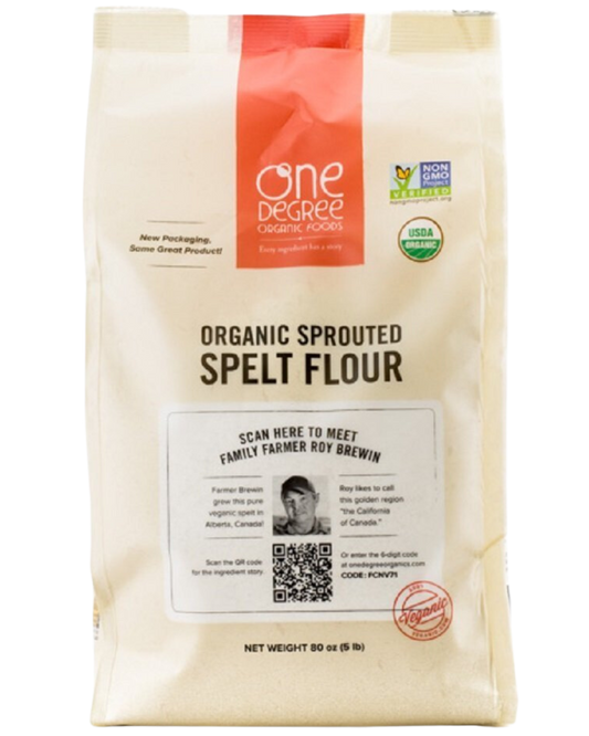 ONE DEGREE ORGANIC SPROUTED SPELT FLOUR