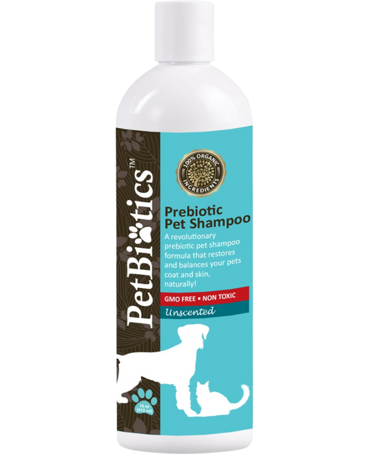 PETBIOTICS PREBIOTIC PET SHAMPOO UNSCENTED