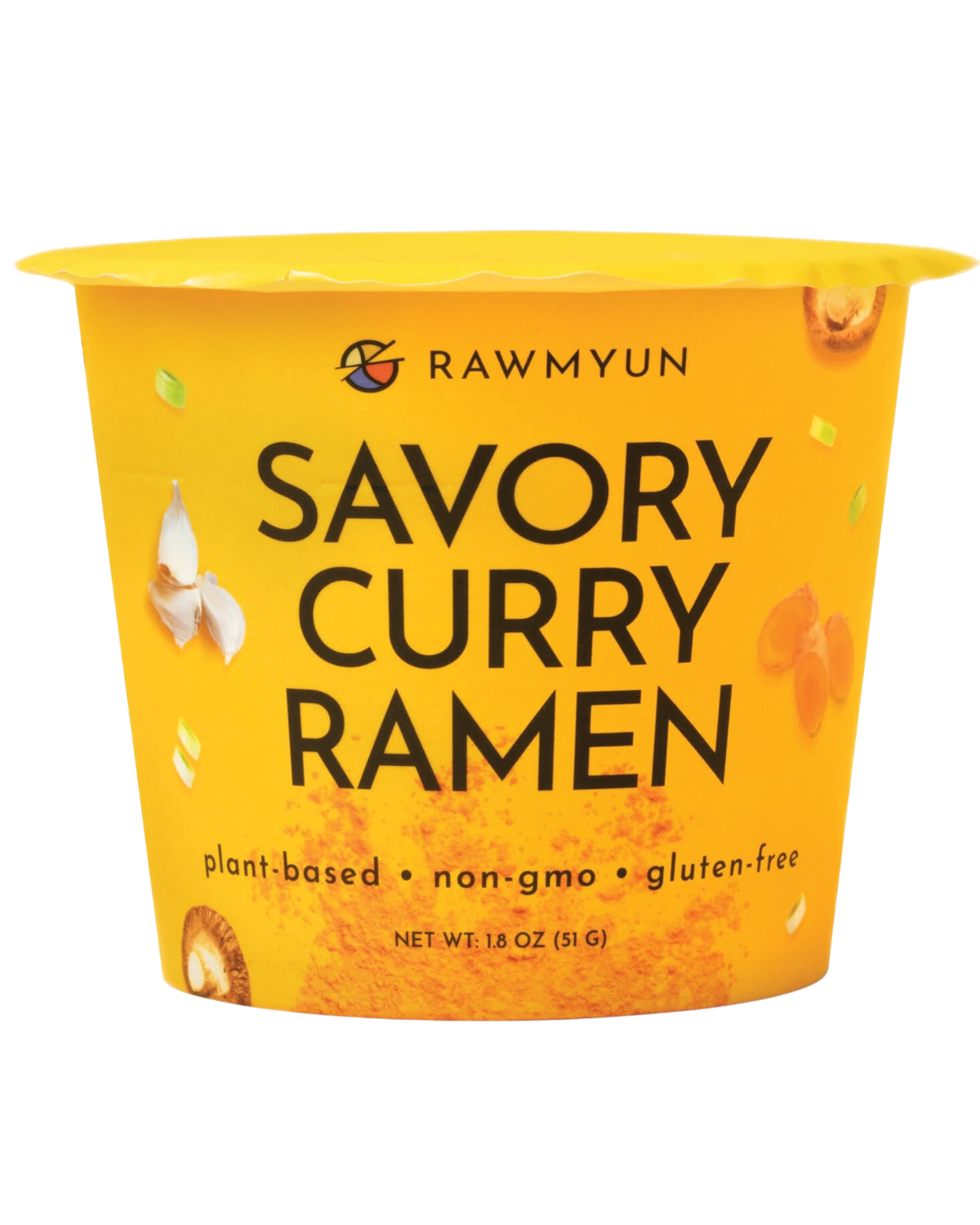 PLANT-BASED SUPERFOOD RAMEN CUPS - SAVORY CURRY - INDIVIDUAL CUPS