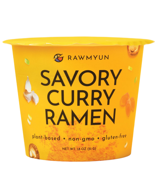 PLANT-BASED SUPERFOOD RAMEN CUPS - SAVORY CURRY - INDIVIDUAL CUPS