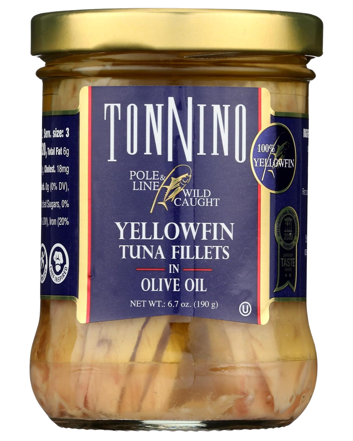 POLE AND LINE CAUGHT ALBACORE TUNA IN OLIVE OIL - 6.3oz