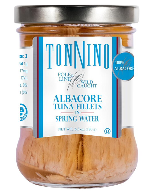 POLE AND LINE CAUGHT ALBACORE TUNA IN SPRING WATER - 6.3oz