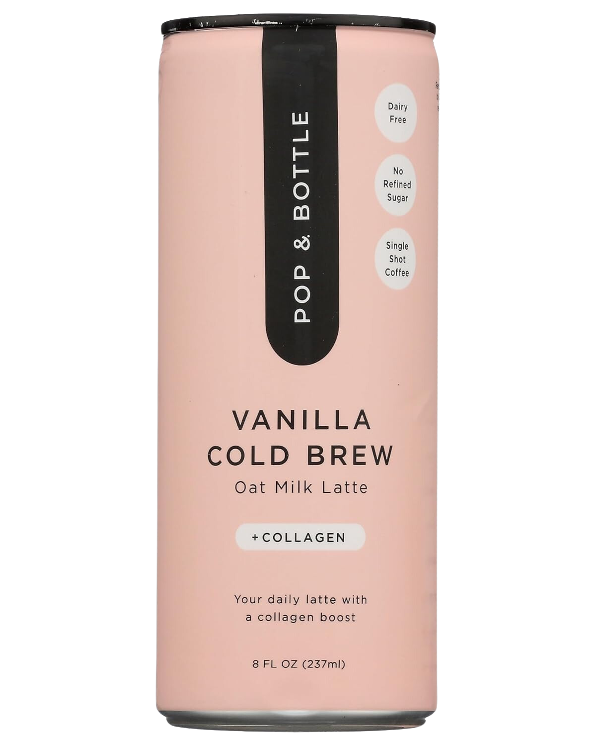 POP AND BOTTLE VANILLA COLD BREW OAT MILK LATTE (WITH COLLAGEN)