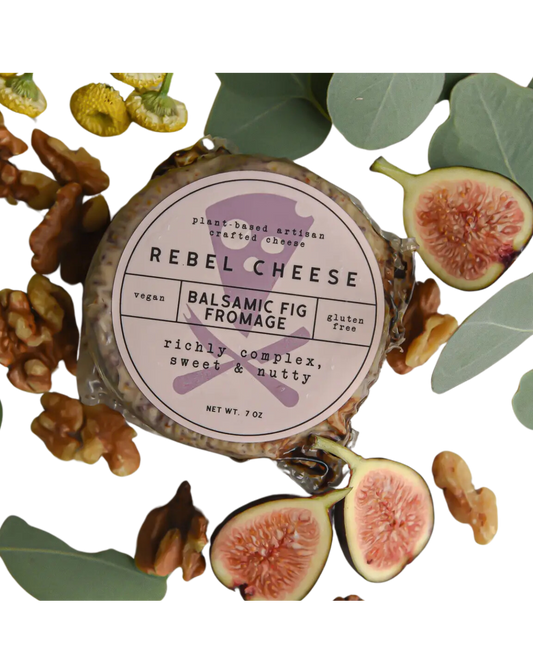 REBEL CHEESE PLANT BASED BALSAMIC FIG & WALNUT FROMAGE - 5.6oz