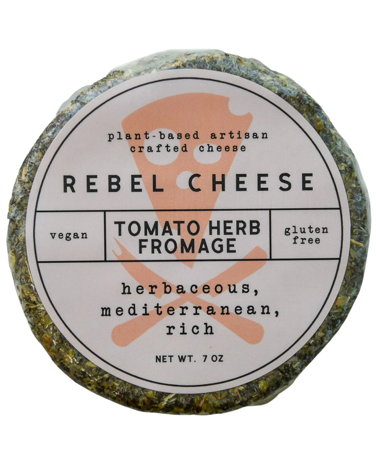 REBEL CHEESE PLANT BASED TOMATO HERB FROMAGE - 7oz