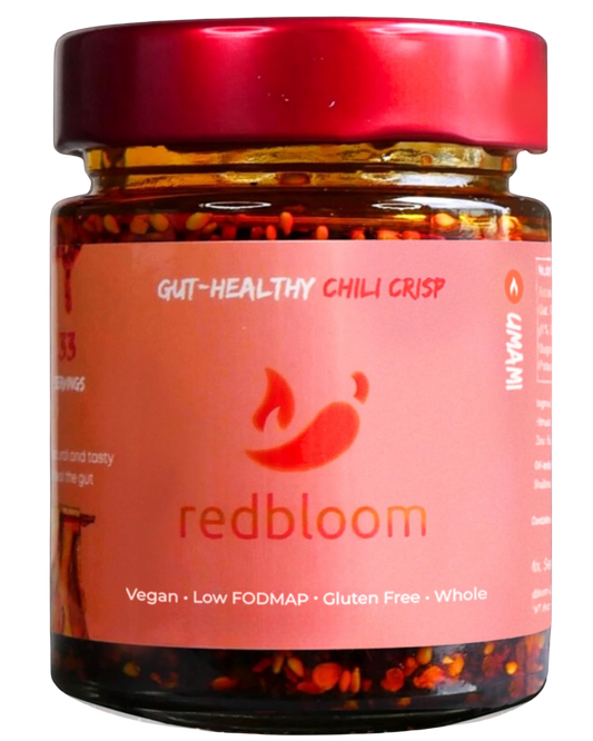 RED BLOOM - WORLD'S FIRST GUT HEALTHY CHILI CRISP - UMAMI - MILD