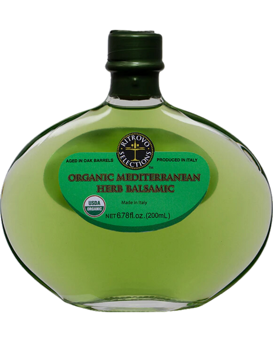 RITROVO ORGANIC GREEN MEDITERRANEAN HERB BALSAMIC VINEGAR - 6.78oz