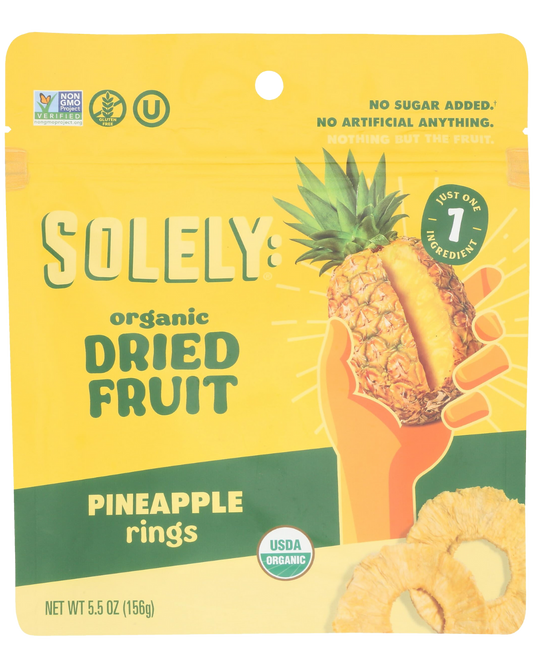 SOLELY PINEAPPLE RINGS 5.5OZ