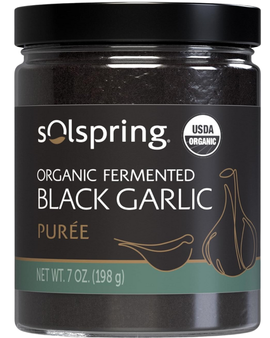 SOLSPRING ORGANIC FERMENTED BLACK GARLIC CLOVES - 5oz