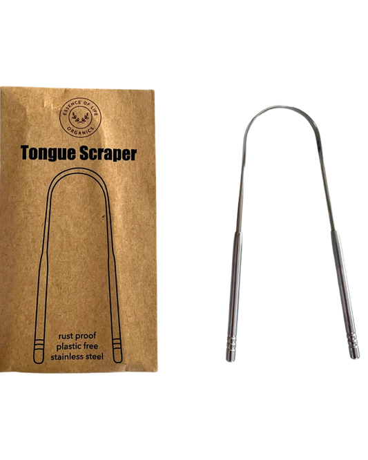 STAINLESS STEEL TONGUE SCRAPER