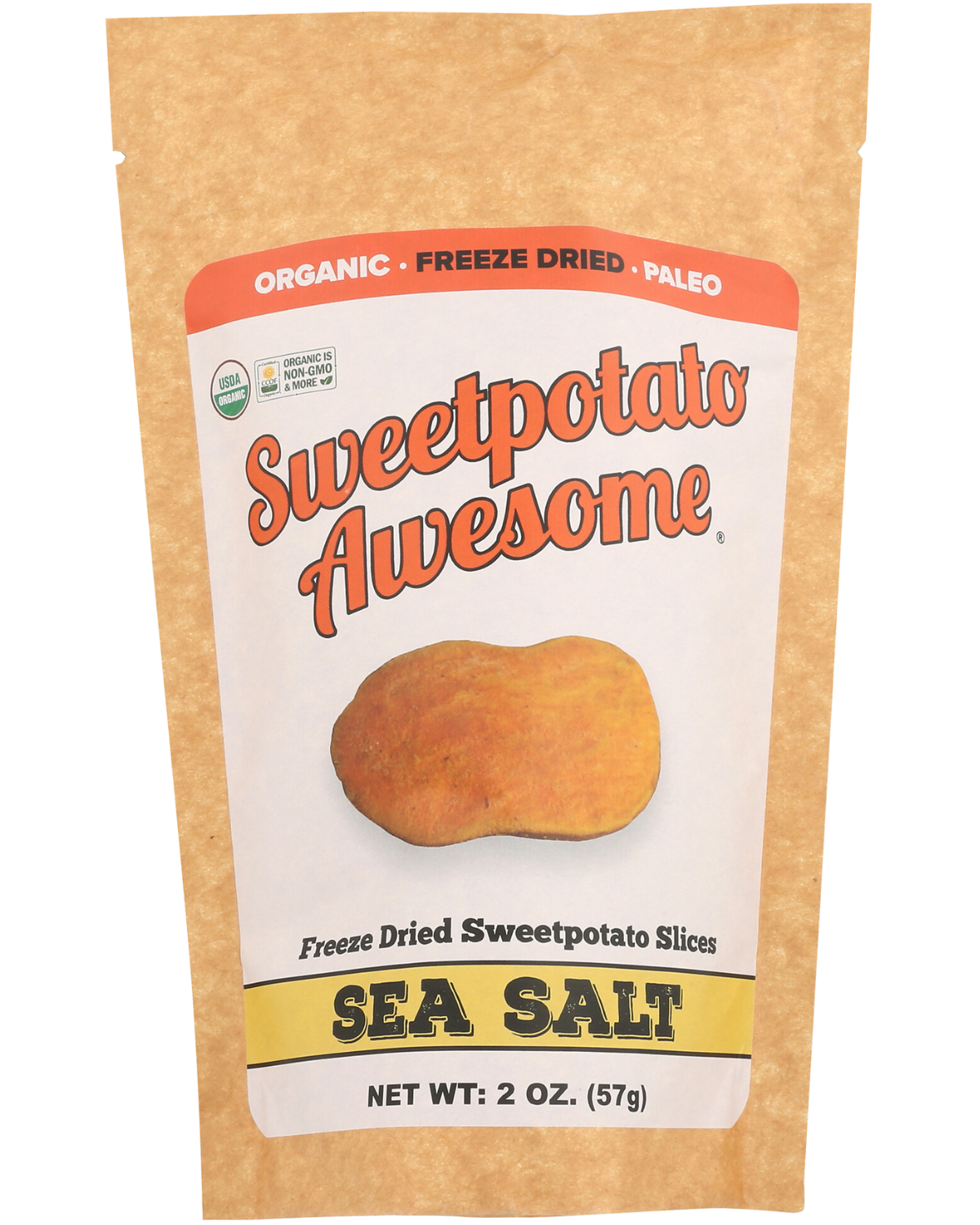 SWEETPOTATO AWESOME FREEZE DRIED SWEET POTATO SLICES - SEA SALT