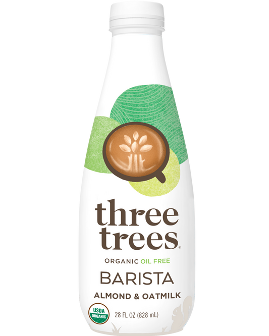 THREE TREES ORGANIC BARISTA ALMOND AND OAT MILK - 28oz