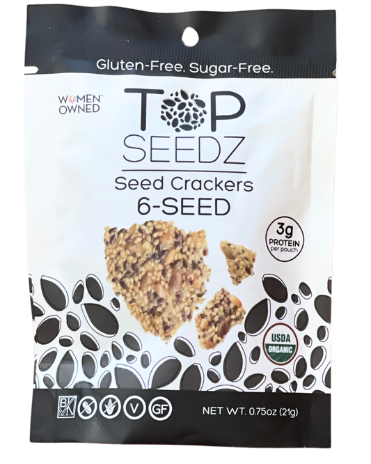 TOP SEEDZ CRACKERS 6 SEED - .75OZ