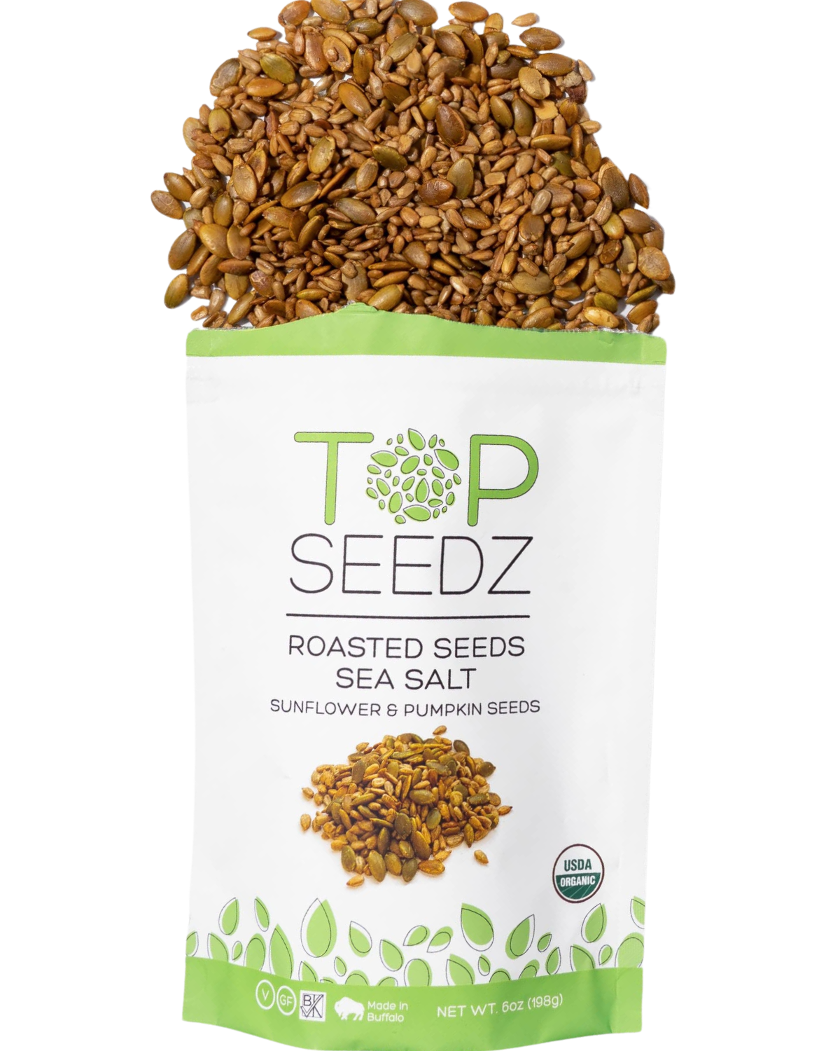 TOP SEEDZ CRACKERS SEA SALT - .75OZ