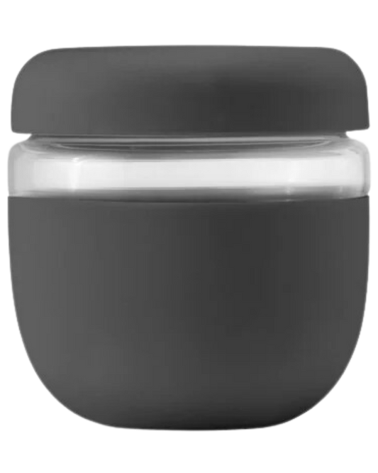 W & P SEAL TIGHT GLASS BOWL - CHARCOAL - 24oz